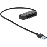 DeLOCK 64086 interface-kort/adapter Intern SATA, Konverter Sort, USB Type-A, SATA, Transparent, 6 Gbit/sek., Windows 10, Windows 7, Windows 8.1, ChromeOS