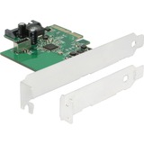 DeLOCK 89029 interface-kort/adapter Intern SATA, USB 3.2 Gen 2 (3.1 Gen 2), Interface card PCIe, SATA, USB 3.2 Gen 2 (3.1 Gen 2), PCIe 3.0, SATA, 10 Gbit/sek., Windows 10, Windows 10 x64, Windows 7, Windows 7 x64, Windows 8.1, Windows 8.1 x64