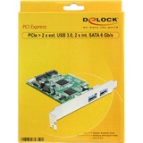 DeLOCK 89359 interface-kort/adapter Intern USB 3.2 Gen 1 (3.1 Gen 1), Controller PCI, USB 3.2 Gen 1 (3.1 Gen 1), 6 Gbit/sek., Windows 7 Home Basic, Windows 7 Home Basic x64, Windows 7 Home Premium, Windows 7 Home Premium...