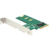 DeLOCK 89561 interface-kort/adapter Intern M.2, Controller PCIe, M.2, PCIe 3.0, Grøn, Hvid, 39 Gbit/sek., Kasse