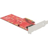 DeLOCK 89577 interface-kort/adapter Intern M.2, Controller PCIe, M.2, PCIe 3.0, Sort, Rød, Sølv, 39 Gbit/sek., Windows 10 Education, Windows 10 Education x64, Windows 10 Enterprise, Windows 10 Enterprise x64,...