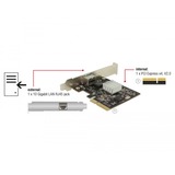 DeLOCK 89654 interface-kort/adapter Intern RJ-45, Netværkskort PCIe, RJ-45, PCIe 2.0, Tehuti TN4010, 20 Gbit/sek., Windows 10, Windows 10 Education, Windows 10 Education x64, Windows 10 Enterprise, Windows 10...