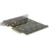 DeLOCK 89888 interface-kort/adapter Intern SATA, RAID-kort PCIe, SATA, 1 x PCI Express x4, 4 x 67 pin M.2 key B, Kina, Marvell 88SE9230, 6 Gbit/sek.