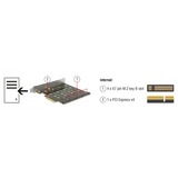 DeLOCK 89888 interface-kort/adapter Intern SATA, RAID-kort PCIe, SATA, 1 x PCI Express x4, 4 x 67 pin M.2 key B, Kina, Marvell 88SE9230, 6 Gbit/sek.