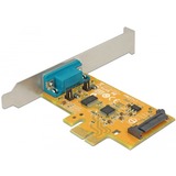 DeLOCK 90293 interface-kort/adapter Intern RS-232, Konverter PCIe, RS-232, Lavprofil, PCIe 2.0, SUN2212, 0,0001152 Gbit/sek.