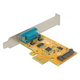 DeLOCK 90293 interface-kort/adapter Intern RS-232, Konverter PCIe, RS-232, Lavprofil, PCIe 2.0, SUN2212, 0,0001152 Gbit/sek.