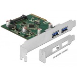 DeLOCK 90298 interface-kort/adapter Intern USB 3.2 Gen 1 (3.1 Gen 1), USB-controlleren PCIe, USB 3.2 Gen 1 (3.1 Gen 1), PCIe 3.0, Kina, Asmedia ASM3142, 10 Gbit/sek.