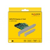 DeLOCK 90392 interface-kort/adapter Intern SATA, RAID-kort PCIe, SATA, PCIe 2.0, 0, 1