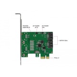 DeLOCK 90392 interface-kort/adapter Intern SATA, RAID-kort PCIe, SATA, PCIe 2.0, 0, 1