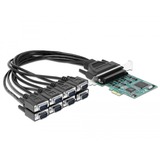 DeLOCK 90411 interface-kort/adapter Intern RS-232, Interface card PCIe, RS-232, PCIe 1.1, RS-232, Grøn, 0,45 m