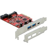 DeLOCK 90492 interface-kort/adapter Intern USB 3.2 Gen 1 (3.1 Gen 1), USB 3.2 Gen 2 (3.1 Gen 2), Interface card PCIe, USB 3.2 Gen 1 (3.1 Gen 1), USB 3.2 Gen 2 (3.1 Gen 2), PCIe 3.0, 10 Gbit/sek., Windows 10, Windows 10 x64, Windows 8.1, Windows 8.1 x64, Kasse