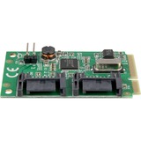 DeLOCK 95233 interface-kort/adapter Intern SATA, Controller Mini PCI Express, SATA, Asmedia ASM1061, 6 Gbit/sek., Windows XP/Vista/Vista-64/7/7-64, Linux 2.6