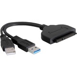 DeLOCK SATA/USB Converter interface-kort/adapter, Konverter Sort, Sort, 5 Gbit/sek., 0,2 m