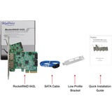 HighPoint RocketRAID 642L interface-kort/adapter Intern eSATA, SATA, RAID-kort PCIe, eSATA, SATA, PC, 6 Gbit/sek., 0, 1, 5, 10, 50, JBOD, 5 - 55 °C