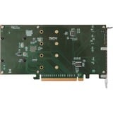 HighPoint SSD7101A-1 RAID controller PCI Express x16 3.0 8 Gbit/sek. M.2, PCI Express x16, 0, 1, 10, 8 Gbit/sek., 4 kanaler, 920585 t