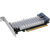 HighPoint SSD7120 RAID controller PCI Express x8 3.0 8 Gbit/sek., RAID-kort PCI Express 3.0, SATA, PCI Express x8, 0, 1, 1+0, JBOD, 8 Gbit/sek., Low Profile MD2 Card, CLI, API package