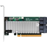 HighPoint SSD7120 RAID controller PCI Express x8 3.0 8 Gbit/sek., RAID-kort PCI Express 3.0, SATA, PCI Express x8, 0, 1, 1+0, JBOD, 8 Gbit/sek., Low Profile MD2 Card, CLI, API package