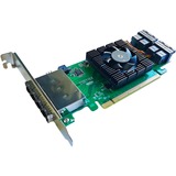 HighPoint SSD7184 RAID controller PCI Express x8 8 Gbit/sek., RAID-kort PCI Express 3.0, SATA, PCI Express x8, 0, 1, 1+0, 8 Gbit/sek., Low Profile MD2 Card, CLI, API package