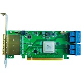 HighPoint SSD7184 RAID controller PCI Express x8 8 Gbit/sek., RAID-kort PCI Express 3.0, SATA, PCI Express x8, 0, 1, 1+0, 8 Gbit/sek., Low Profile MD2 Card, CLI, API package