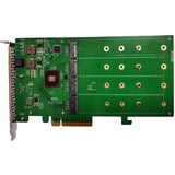 HighPoint SSD7204 RAID controller PCI Express x8 3.0 7 Gbit/sek. M.2, PCI Express x8, 0, 1, 7 Gbit/sek., 920585 t, CE, FCC, RoHS, REACH, WEEE