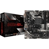 ASRock B450M-HDV R4.0 AMD B450 Stik AM4 micro ATX, Bundkort AMD, Stik AM4, AMD Athlon, AMD Ryzen™ 3, 2nd Generation AMD Ryzen™ 3, 3rd Generation AMD Ryzen™ 3, AMD..., DDR4-SDRAM, 32 GB, DIMM