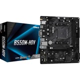 ASRock B550M-HDV AMD B550 Stik AM4 micro ATX, Bundkort AMD, Stik AM4, 3rd Generation AMD Ryzen™ 3, 3rd Generation AMD Ryzen 5, 3rd Generation AMD Ryzen™ 7, 3rd..., DDR4-SDRAM, 64 GB, DIMM