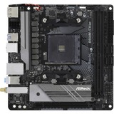 ASRock B550M-ITX/ac AMD B550 Stik AM4 mini ITX, Bundkort Sort/grå, AMD, Stik AM4, 3rd Generation AMD Ryzen™ 3, 3rd Generation AMD Ryzen 5, 3rd Generation AMD Ryzen™ 7, 3rd..., DDR4-SDRAM, 64 GB, DIMM