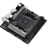 ASRock B550M-ITX/ac AMD B550 Stik AM4 mini ITX, Bundkort Sort/grå, AMD, Stik AM4, 3rd Generation AMD Ryzen™ 3, 3rd Generation AMD Ryzen 5, 3rd Generation AMD Ryzen™ 7, 3rd..., DDR4-SDRAM, 64 GB, DIMM