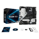 ASRock B550M Pro4 AMD B550 Stik AM4 micro ATX, Bundkort AMD, Stik AM4, 3rd Generation AMD Ryzen™ 3, 3rd Generation AMD Ryzen 5, 3rd Generation AMD Ryzen™ 7, 3rd..., Stik AM4, DDR4-SDRAM, 128 GB