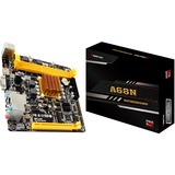 Biostar A68N-2100K bundkort mini ITX AMD, E1-6010, DDR3-SDRAM, DDR3L-SDRAM, 16 GB, DIMM, 1.25 V