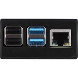 Joy-IT Aluminiums kabinet til Raspberry Pi 4 B, Boliger Sort