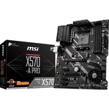 MSI X570-A PRO bundkort AMD X570 Stik AM4 ATX Sort, AMD, Stik AM4, 2nd Generation AMD Ryzen™ 3, 3rd Generation AMD Ryzen™ 3, 2nd Generation AMD Ryzen™ 5, 3rd..., DDR4-SDRAM, 128 GB, DIMM