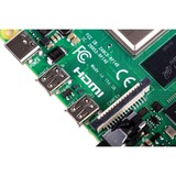 Raspberry Pi Foundation 4 Model B udviklingsboard 1,5 Mhz BCM2711, Bundkort Grøn, 1,5 Mhz, BCM2711, 4096 MB, LPDDR4, MicroSD (TransFlash), 2.0/3.2 Gen 1 (3.1 Gen 1)