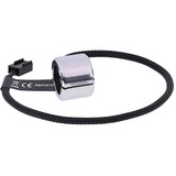 Alphacool 15333 Computerkølesystem, dele og tilbehør, LED Strip Chrome, Messing, Krom, 3-stikben, 1 farver, 10 mm, 24 mm