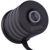 Alphacool 17434 computeretui del Universel Trykknap, Switch Sort, Universel, Trykknap, Aluminium, Sort, Rød, LED