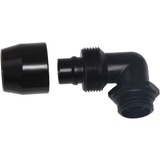 Alphacool 17455 Computerkølesystem, dele og tilbehør Montering, Forbindelse Sort, Montering, Messing, Sort, 1/4", 90°, 27 mm