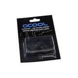 Alphacool 62371 Computerkølesystem, dele og tilbehør, Forbindelse Sort, Messing, Sort, 1/4", 90°, Hanstik, 32 mm