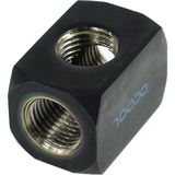 Alphacool 64207 Computerkølesystem, dele og tilbehør, Forbindelser Sort, Messing, Sort, 1/4", Hunstik, 21 mm, 21 mm