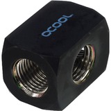 Alphacool 64207 Computerkølesystem, dele og tilbehør, Forbindelser Sort, Messing, Sort, 1/4", Hunstik, 21 mm, 21 mm