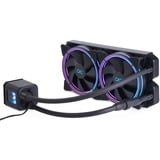 Alphacool Eisbaer Aurora 280 Processor Alt-i-en væskekøler 14 cm Sort 1 stk, Vandkøling Sort, Alt-i-en væskekøler, 14 cm, 71 m³/t, Sort