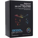 Alphacool Eisbaer Aurora 280 Processor Alt-i-en væskekøler 14 cm Sort 1 stk, Vandkøling Sort, Alt-i-en væskekøler, 14 cm, 71 m³/t, Sort