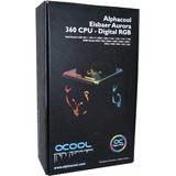 Alphacool Eisbaer Aurora 360 CPU Processor Alt-i-en væskekøler 12 cm Sort 1 stk, Vandkøling Sort, Alt-i-en væskekøler, 12 cm, 104,49 m³/t, Sort