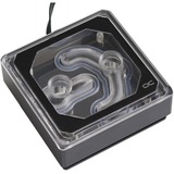 Alphacool Eisblock XPX Aurora Edge Vandblok, CPU køler gennemsigtig/Sort, Vandblok, Messing, Cooper, Plexiglas, Sort, LGA 1150 (stik H3), LGA 1151 (stik H4), LGA 1155 (Socket H2), LGA 1200 (Socket H5), LGA 2011..., CE, FC, ROHS, 70 mm