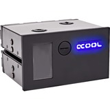 Alphacool Eisfach Computerkølesystemer, dele og tilbehør, Ekspansion tank Sort, Akrylglas, Aluminium, Nylon, Polyoxymethylen (POM), Sort, 148 mm, 132 mm, 84,5 mm, 1 stk