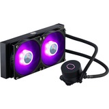 Cooler Master MasterLiquid ML240L V2 RGB Processor Alt-i-en væskekøler 12 cm Sort 1 stk, Vandkøling Sort, Alt-i-en væskekøler, 12 cm, 62 kubikfod/min., Sort