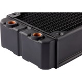 Corsair CX-9030005-WW Computerkølesystem, dele og tilbehør Kølerlegeme, Radiator Sort, Kølerlegeme, Messing, Kobber, Sort, 1/4", 60 °C, 395 mm