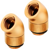 Corsair CX-9055003-WW Computerkølesystem, dele og tilbehør Montering, Forbindelse Guld, Montering, Messing, Guld, 1/4", 45°, Væske