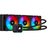 Corsair iCUE H150i Elite Processor 12 cm Sort, CPU køler Sort, 12 cm, 75 kubikfod/min., Sort