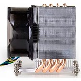 Dynatron A-19 Processor Køler 8 cm Aluminium, Sort, CPU køler Køler, 8 cm, 1000 rpm, 3800 rpm, 43,4 dB, 65,4 kubikfod/min.