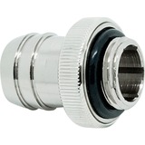 EKWB EK-HFB Klemme, Forbindelse Sølv, Klemme, EPDM, PVC, Silikone, Nikkel, 1/4", Hunstik, Hunstik